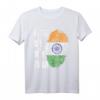Indische Flagge DNA T-Shirt - Fingerabdruck mit Chakra für Stolze Inder, Hinduismus & kulturelle Anlässe