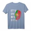 Es Ist In Meiner DNA Portugal Genetik Portugiese Wurzeln T-Shirt – Stolz auf portugiesische Herkunft & als Geschenk für Familie & Freunde