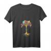 Damen Baum des Lebens DNA T-Shirt mit V-Ausschnitt – Naturwissenschaftliches Design für Umweltschützer & Wissenschaftsfreunde