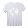 Globus Weltkarte T-Shirt – Klassisch geschnitten mit Kontinenten, ideal für Reise- und Geographie-Enthusiasten