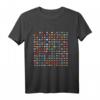 Welt Flaggen T-Shirt mit 210 Flaggen – Cooles Travel Geographie Shirt für Kids, Studenten und Reisefans