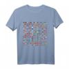 Welt Flaggen T-Shirt mit 210 Flaggen – Cooles Travel Geographie Shirt für Kids, Studenten und Reisefans