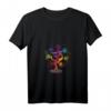 Damen Chakra Colors Design für Frauen oder Tantra Man Om T-Shirt mit V-Ausschnitt – Spirituelles Yoga- und Meditationsshirt mit Om & Baum des Lebens