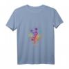 Damen Chakra Colors Design für Frauen oder Tantra Man Om T-Shirt mit V-Ausschnitt – Spirituelles Yoga- und Meditationsshirt mit Om & Baum des Lebens