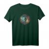 Blume des Lebens mit Erde - Spirituelles Geometrie Yoga Meditation T-Shirt, ideales Geschenk für Freunde, Familie, Buddhisten & Naturschützer
