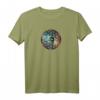 Blume des Lebens mit Erde - Spirituelles Geometrie Yoga Meditation T-Shirt, ideales Geschenk für Freunde, Familie, Buddhisten & Naturschützer