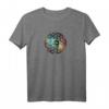 Blume des Lebens mit Erde - Spirituelles Geometrie Yoga Meditation T-Shirt, ideales Geschenk für Freunde, Familie, Buddhisten & Naturschützer