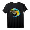 Papagei Ara Polygon - Geometrisches Low Poly Tier T-Shirt, buntes Vogelmotiv als Geschenk für Tier- und Kunstliebhaber