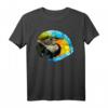 Papagei Ara Polygon - Geometrisches Low Poly Tier T-Shirt, buntes Vogelmotiv als Geschenk für Tier- und Kunstliebhaber