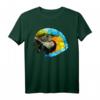 Papagei Ara Polygon - Geometrisches Low Poly Tier T-Shirt, buntes Vogelmotiv als Geschenk für Tier- und Kunstliebhaber