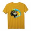 Papagei Ara Polygon - Geometrisches Low Poly Tier T-Shirt, buntes Vogelmotiv als Geschenk für Tier- und Kunstliebhaber