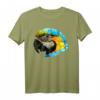 Papagei Ara Polygon - Geometrisches Low Poly Tier T-Shirt, buntes Vogelmotiv als Geschenk für Tier- und Kunstliebhaber