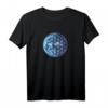 Blume des Lebens mit Erde – Heilige Geometrie Yoga-T-Shirt, Spirituelles Design & Umweltschutz Geschenk für Frauen, Männer & Kinder