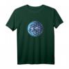 Blume des Lebens mit Erde – Heilige Geometrie Yoga-T-Shirt, Spirituelles Design & Umweltschutz Geschenk für Frauen, Männer & Kinder
