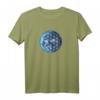 Blume des Lebens mit Erde – Heilige Geometrie Yoga-T-Shirt, Spirituelles Design & Umweltschutz Geschenk für Frauen, Männer & Kinder