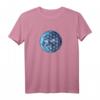 Blume des Lebens mit Erde – Heilige Geometrie Yoga-T-Shirt, Spirituelles Design & Umweltschutz Geschenk für Frauen, Männer & Kinder