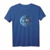 Blume des Lebens mit Erde – Heilige Geometrie Yoga-T-Shirt, Spirituelles Design & Umweltschutz Geschenk für Frauen, Männer & Kinder