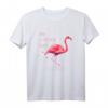 Pinker Polygon Geometrie Flamingo T-Shirt - Stylisches Sommerdesign, ideales Geschenk für Frauen und Mädchen zum Geburtstag oder Weihnachten