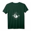 Damen Witchy Aesthetic Mystic Cat T-Shirt mit Sonne, Mond & Heilige Geometrie – Spirituelle Mode für Hexen, Mystik & Boho-Stil