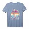 Kinder T-Shirt für Einschulung mit Giraffe - Retro Schuloutfit für Erstklässler & Schulanfänger als Geschenkidee
