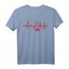 Muslim Herzschlag Allah Spirituelles T-Shirt – Inspirierend, Religiös & Motivationsfördernd für Glauben, Frieden und Liebe