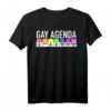 Gay Agenda Queer LGBTQ T-Shirt mit Regenbogenmotiv für Pride, CSD & Menschenrechte – Unterstützung der Community