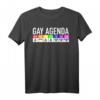 Gay Agenda Queer LGBTQ T-Shirt mit Regenbogenmotiv für Pride, CSD & Menschenrechte – Unterstützung der Community