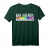 Gay Agenda Queer LGBTQ T-Shirt mit Regenbogenmotiv für Pride, CSD & Menschenrechte – Unterstützung der Community