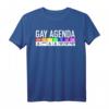 Gay Agenda Queer LGBTQ T-Shirt mit Regenbogenmotiv für Pride, CSD & Menschenrechte – Unterstützung der Community