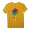 LGBTQ Regenbogen Sonnenblume Gay Pride T-Shirt für Gleichheit, Liebe & Unterstützung – Perfekt für Pride, Demos & besondere Anlässe
