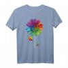 LGBTQ Regenbogen Sonnenblume Gay Pride T-Shirt für Gleichheit, Liebe & Unterstützung – Perfekt für Pride, Demos & besondere Anlässe