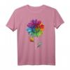 LGBTQ Regenbogen Sonnenblume Gay Pride T-Shirt für Gleichheit, Liebe & Unterstützung – Perfekt für Pride, Demos & besondere Anlässe