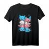 Axolotl Transgender Flagge LGBTQ Kawaii T-Shirt – Niedliches Unterstützungs-Design für Trans, Queer & Pride Events