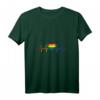 Damen LGBT Stolz Flagge Herz T-Shirt mit V-Ausschnitt – Unterstützung für die LGBT Community & Pride Paraden