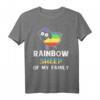 Gay Pride Regenbogen LGBT T-Shirt – Unterstützung für LGBTQ Community, Schwule, Lesben, Bisexuelle & Transgender als Geschenk zum Pride Month, CSD & Weihnachten