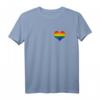 Regenbogen Flagge Heart Gay Pride LGBTQ Vintage Retro T-Shirt – Unterstütze Gleichheit für Lesben, Schwule, Bisexuelle & Transgender