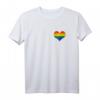 Regenbogen Flagge Heart Gay Pride LGBTQ Vintage Retro T-Shirt – Unterstütze Gleichheit für Lesben, Schwule, Bisexuelle & Transgender