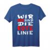 Wir Sind Die Rote Linie! Unisex Protest T-Shirt für Freiheit, Selbstbestimmung und Mut