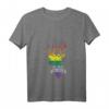 Damen Vintage Regenbogen Hirsch 'Ich Bin Queer Pride Lesben' T-Shirt mit V-Ausschnitt – Unterstützung, Liebe & Gleichheit