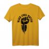 Black Lives Matter Anti-Rassismus & Menschenrechte T-Shirt mit erhobener Faust – Für Protest, Gleichheit & Gerechtigkeit