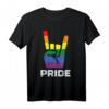 Rainbow Rock Handzeichen Pride Punk Gay Flag LGBTQ T-Shirt für Männer und Frauen – Unterstützung & Stolz bei Pride, Coming Out & Gleichheit