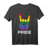Rainbow Rock Handzeichen Pride Punk Gay Flag LGBTQ T-Shirt für Männer und Frauen – Unterstützung & Stolz bei Pride, Coming Out & Gleichheit