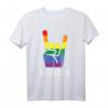 Rainbow Rock Handzeichen Pride Punk Gay Flag LGBTQ T-Shirt für Männer und Frauen – Unterstützung & Stolz bei Pride, Coming Out & Gleichheit