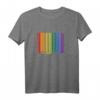 Gay Pride Shirt | LGBTQ Rainbow Flag T-Shirt mit Retro-Strichcode – Unterstützen Sie Gleichberechtigung & feiern Sie die Vielfalt