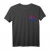 Bisexuelles Pride Outfit mit Peace Schild - Farbenfrohes LGBTQ T-Shirt für Stolz, Unterstützung & Gleichheit bei Pride-Events