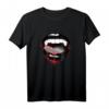 Sexy Vampire Lips Blood and Fangs Gothic Halloween T-Shirt – Perfekt für Horror, Halloween-Partys & Vampir-Fans