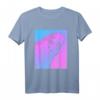 Vaporwave Wellensittich T-Shirt in Pastell – Ästhetisches Goth Graphic Shirt im 80er Seapunk Stil als Geschenkidee