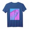 Vaporwave Wellensittich T-Shirt in Pastell – Ästhetisches Goth Graphic Shirt im 80er Seapunk Stil als Geschenkidee