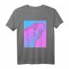 Vaporwave Wellensittich T-Shirt in Pastell – Ästhetisches Goth Graphic Shirt im 80er Seapunk Stil als Geschenkidee