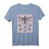 Skelett Fee Libelle Grunge Fairycore Ästhetik Gothic T-Shirt für Damen und Herren – Dunkle Mode mit Skelett und Libellen-Motiv